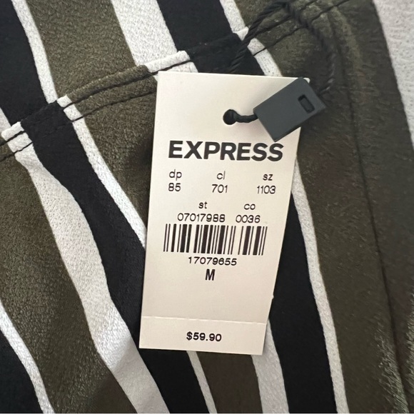 Express One Eleven Striped Pants Size M - Picture 3 of 5